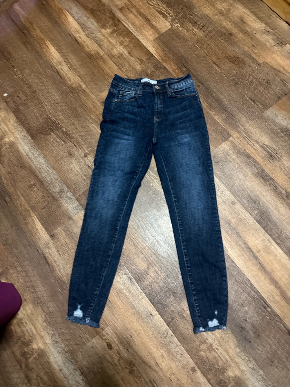 KanCan Dark Blue High-Rise Skinny Jeans